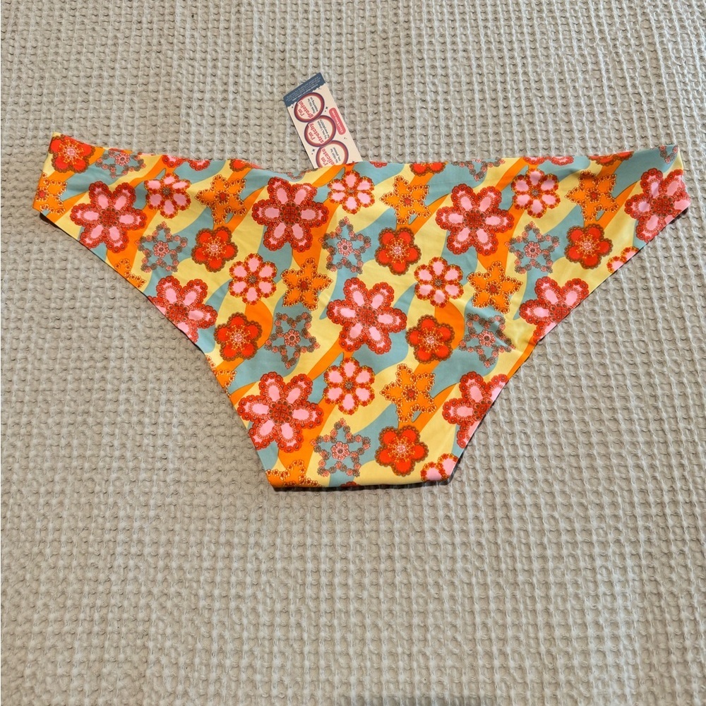 NEW Cheek Boss Thong Womens Plus Floral Paisley Colorful Seamless Plus 3X NWT